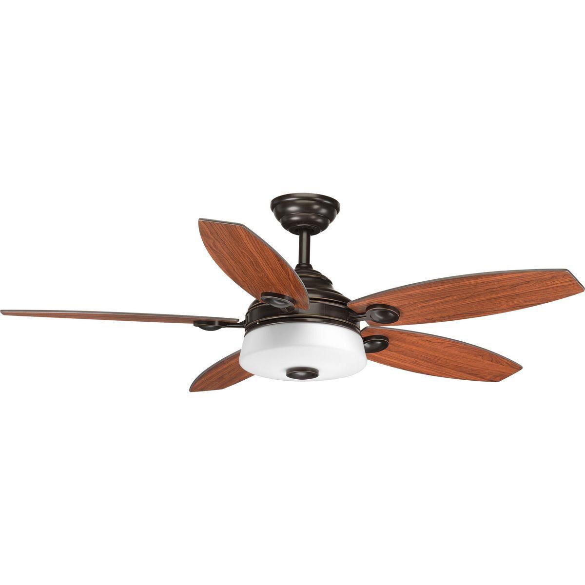 Graceful 54 Inch Ceiling Fan with Light Kit by Progress Lighting